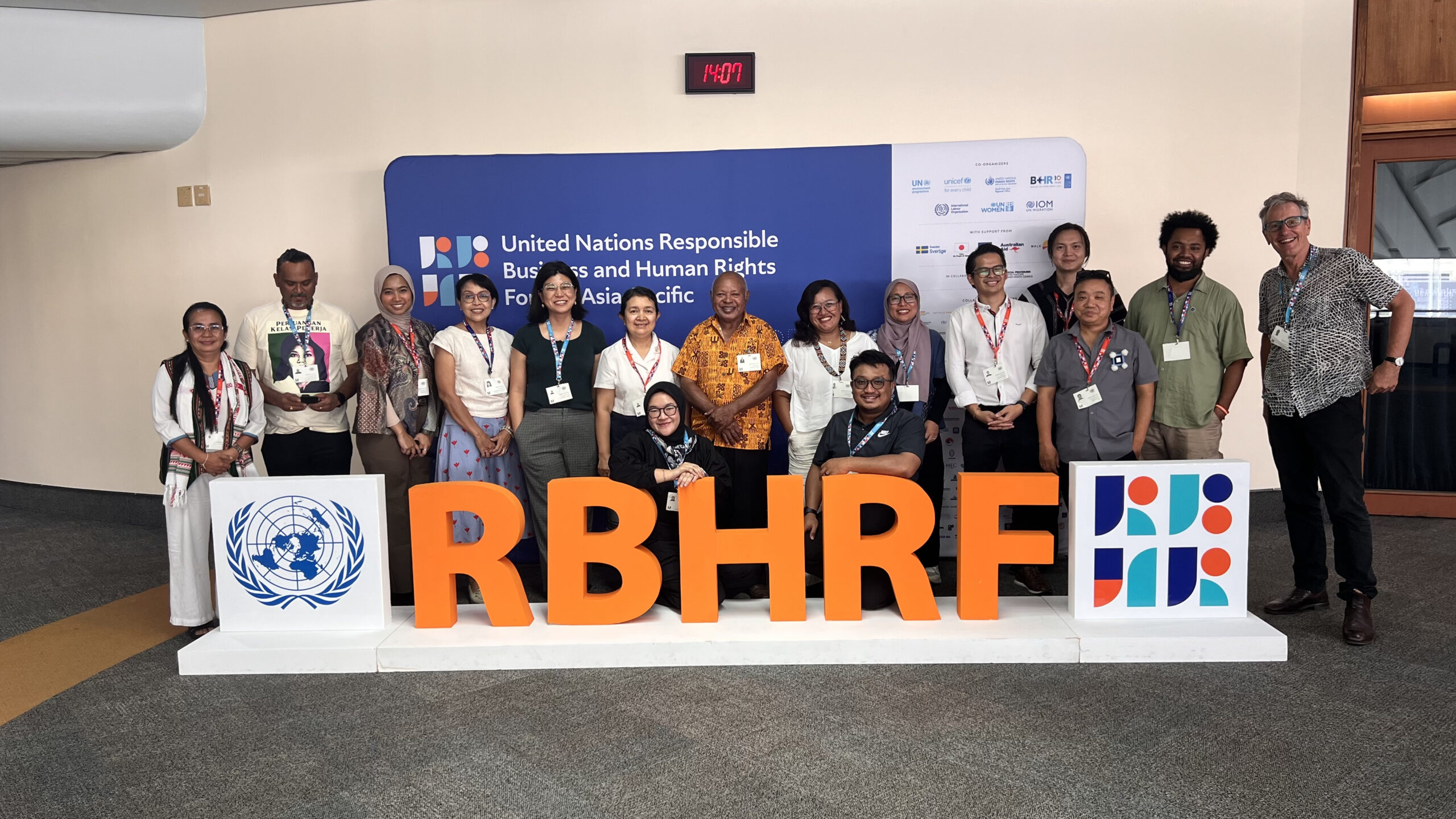 Group photo at UN forum on Human Rights and Business