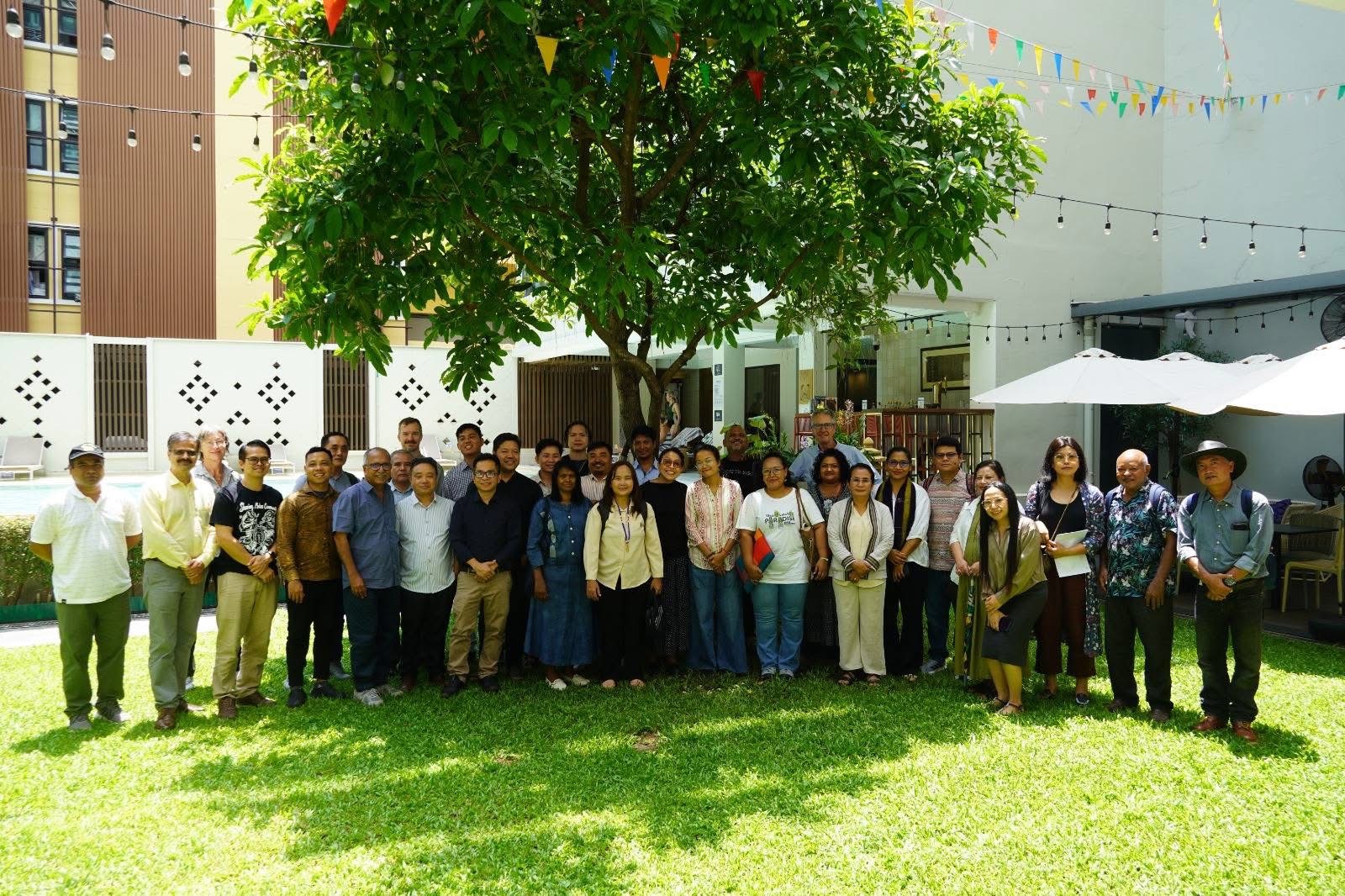 Group photo with participants outdoors