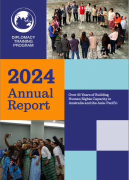 Cover of DTP's 2024 Annual report. Credit: DTP