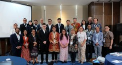 Group photo of members and former members of Parliaments from Southeast Asia at the Parliamentarians Regional Conference in Southeast Asia 2024: Promoting and Protecting Freedom of Religion or Belief in Jakarta. Credit: ASEAN Parliamentarians for Human Rights 