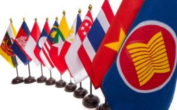 Flags of ASEAN countries. Credit: ASEAN