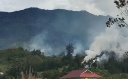 Armed clash in Puncak 15 August 2023. Credit: Human Rights Monitor