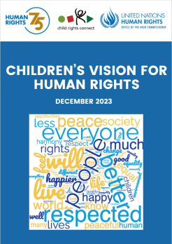 Cover of the Children's Vision for Human Rights report. Credit: OHCHR