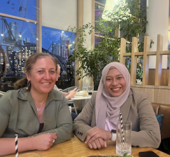 Clare Sidoti and Shafira Noor Adlina. Credit: DTP
