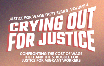 Justice for Wage Theft series 4 cover. Credit: MFA