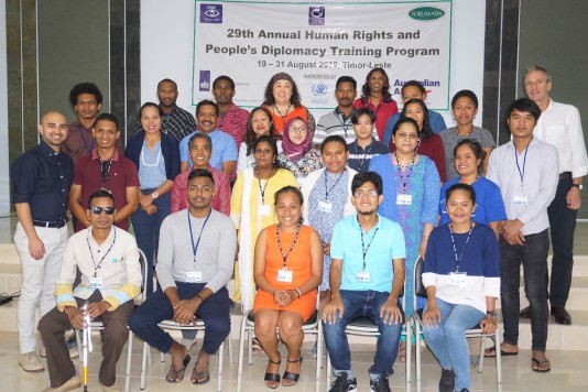 Participants of the 29th Annual Human Rights and People's Diplomacy Program, 2019