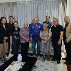 Ellene Sana and others meet HE Jose Ramos-Horta in Manila. Credit: Ellene Sana