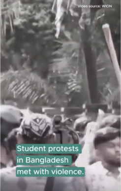 Student protests in Bangladesh. Credit: FORUM-ASIA