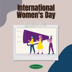 FORUM-ASIA poster for International Women's Day