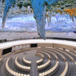 Human Rights Council room at UN Geneva. Credit: UN