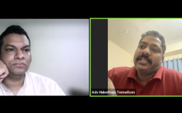Screenshot of Hubertson Tom Wilson and NMBF CC Abhijeet in Q&A. Credit:  NMBF Coffee Chats/YouTube