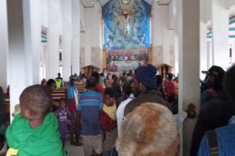 IDPs from Sugapa seek shelter in local church Credit: Human Rights and Peace for Papua