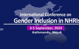 Banner for International Conference on Gender Inclusion in NHRIs. Credit: NHRC Nepal