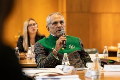 President Jose Ramos-Horta answering a question at UNSW. Credit: UNSW