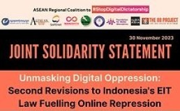 Unmasking Digital Oppression:  Second Revisions to Indonesia's EIT Law Fuelling Online Repression. Credit: Manushya Foundation