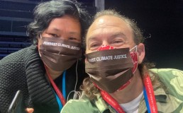 Photo of Chanchana Chakma and Joshua Cooper at COP26. Credit: Joshua Cooper