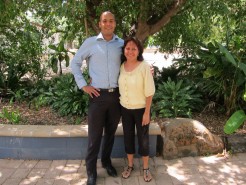 Photo of Joshua and Sandra Creamer at DTP's Indigenous peoples training program in Townsville 2011