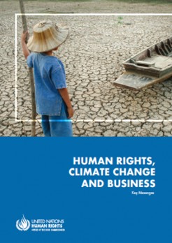 Cover of Human Rights, Climate Change and Business Key Messages