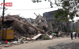 Screenshot of a video from China News Service that shows the aftermath of the 2025 Myanmar earthquake. Credit: China News Service/Wikimedia Commons