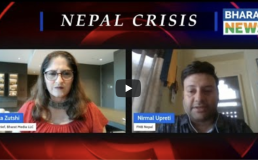 Screenshot from BHARAT FM interview with Nirmal Upreti on Nepal Crisis. Credit: BHARAT FM/YouTube