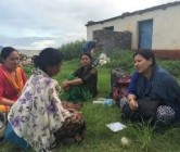 Photo of Indigenous women sitting talking
