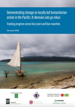 Cover of Demonstrating change on locally led humanitarian action in the Pacific: Ki Namuka vata ga nikua report