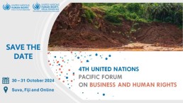 Save the date flyer for the 4th Pacific Business and Human Rights Forum. Credit: UN
