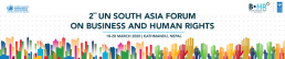 Banner for 2nd UN South Asia Forum on Business and Human Rights