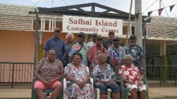 Elders and leaders from Saibai after signing their statement. Credit: Grata Fund