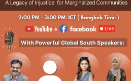 Flyer for Launch of “From Colonial Exploitation to Climate Vulnerability: A Legacy of Injustice for Marginalized Communities - Non-Economic Loss and Damage in Asia and the Pacific”. Credit: Manushya Foundation