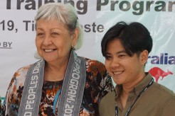 Photo of Trainer Virginia Dandan and participant from 2019 Annual Program