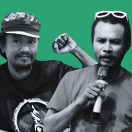 Timor-Leste protesters Domingos de Andrade and Nelson Roldão. Credit: Civicus
