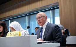 Mr Tom Andrews, UN Special Rapporteur on Myanmar, testifying at Thai parliament. Credit: Fortify Rights/Facebook
