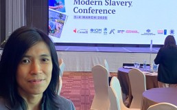 Chonticha Tangworamongkon at the Thailand Modern Slavery conference. Credit: DTP