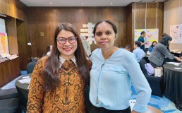 Photo of Yuyun Wahyuningrum and Angelina Sarmento. Credit: Yuyun Wahyuningrum