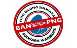 Banner to Ban Seabed Mining in PNG